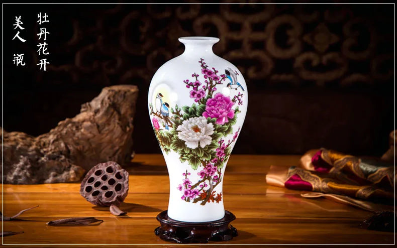 Handcrafted Chinese Style Ceramic Vases