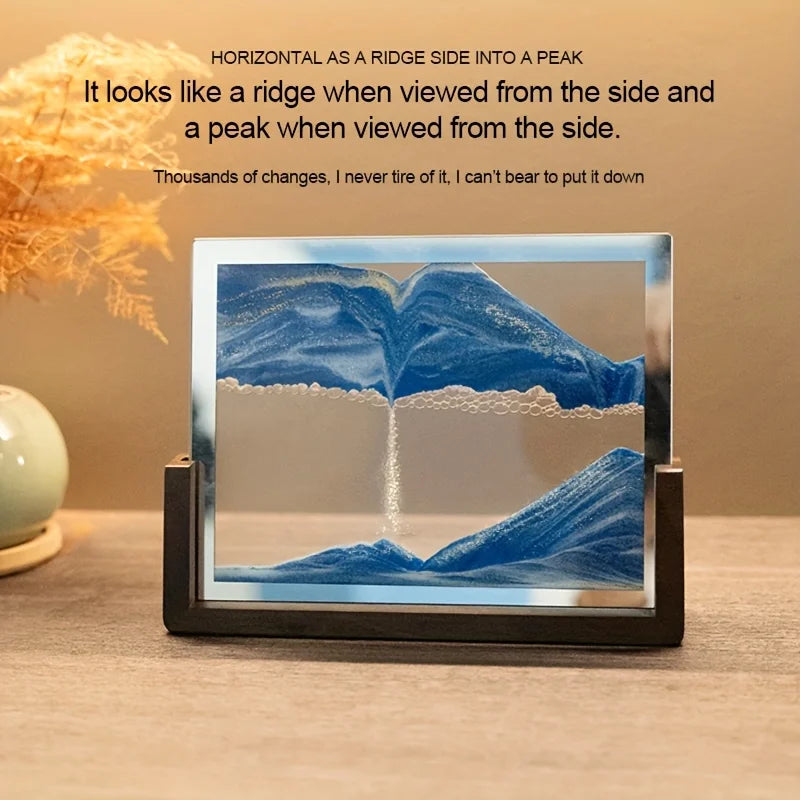 Tempered Glass Quicksand Hourglass