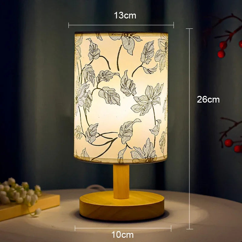 Plum Blossoms Textile Lampshades
