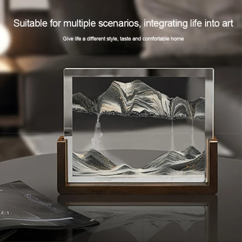 Tempered Glass Quicksand Hourglass