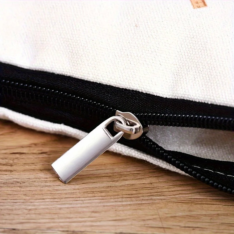 Black Cat Floral Zipper Pouch