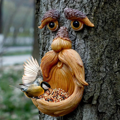 Tree Face Bird Feeder