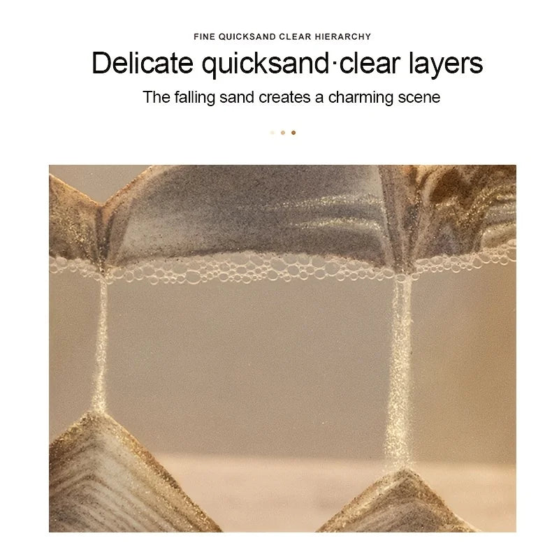 Tempered Glass Quicksand Hourglass