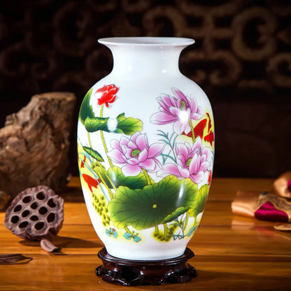 Handcrafted Chinese Style Ceramic Vases
