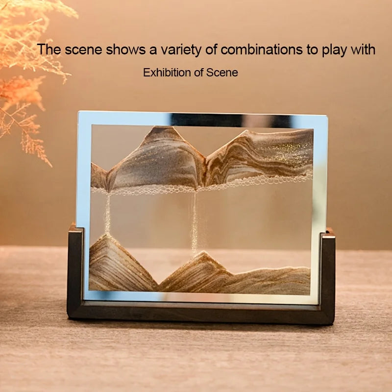 Tempered Glass Quicksand Hourglass