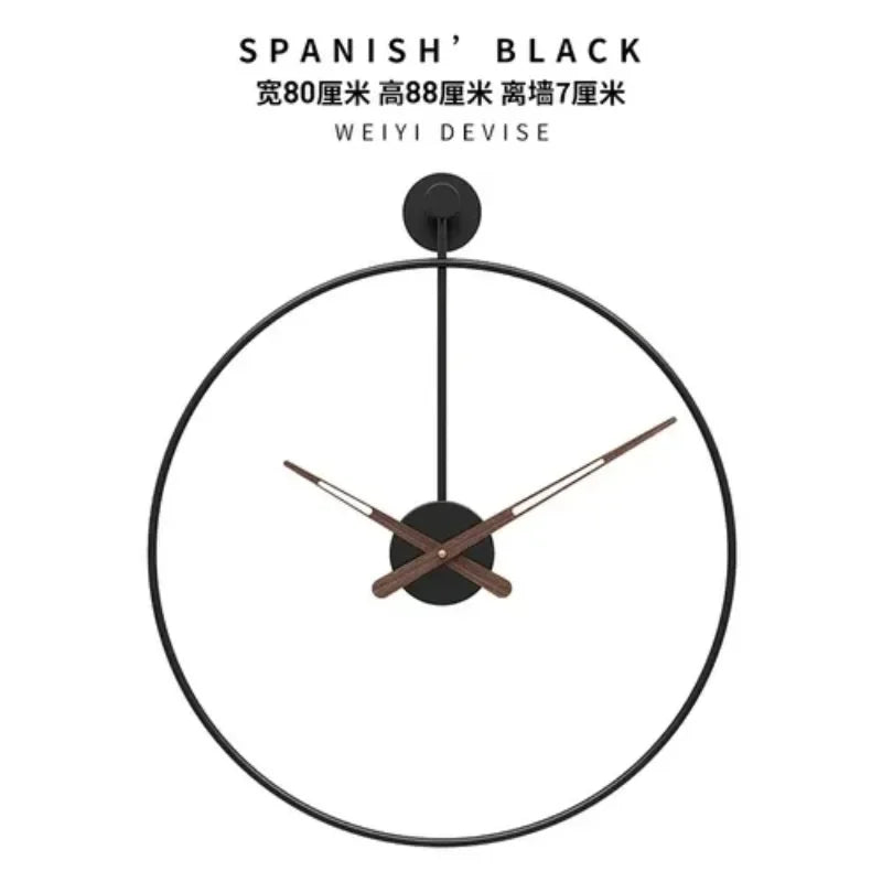 Silent Wall Clock with Quartz Movement