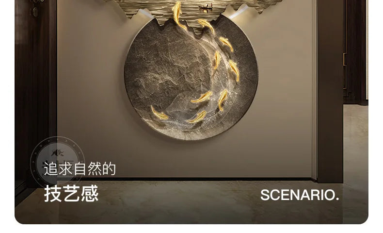 Luxury Serene Landscape LED Wall Fixture