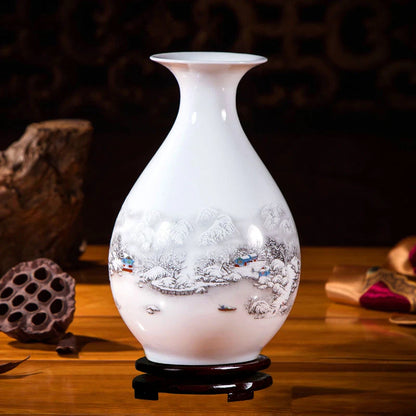 Handcrafted Chinese Style Ceramic Vases