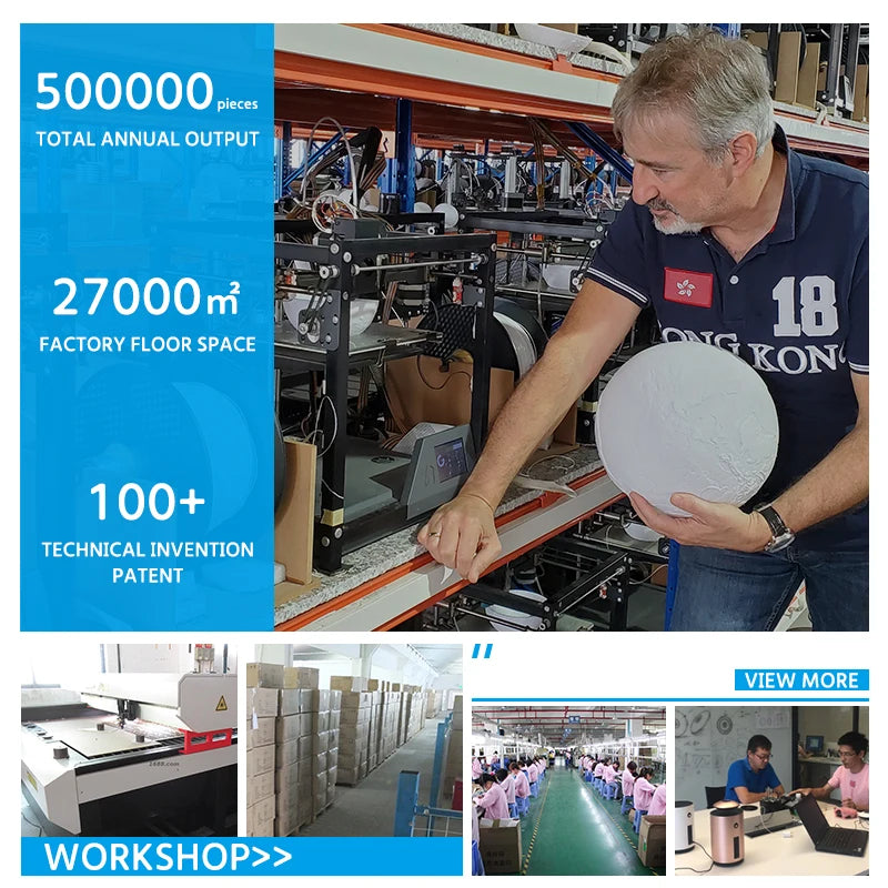 White Magnetic Levitation / Rotation Pot