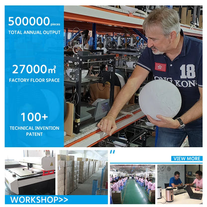 White Magnetic Levitation / Rotation Pot