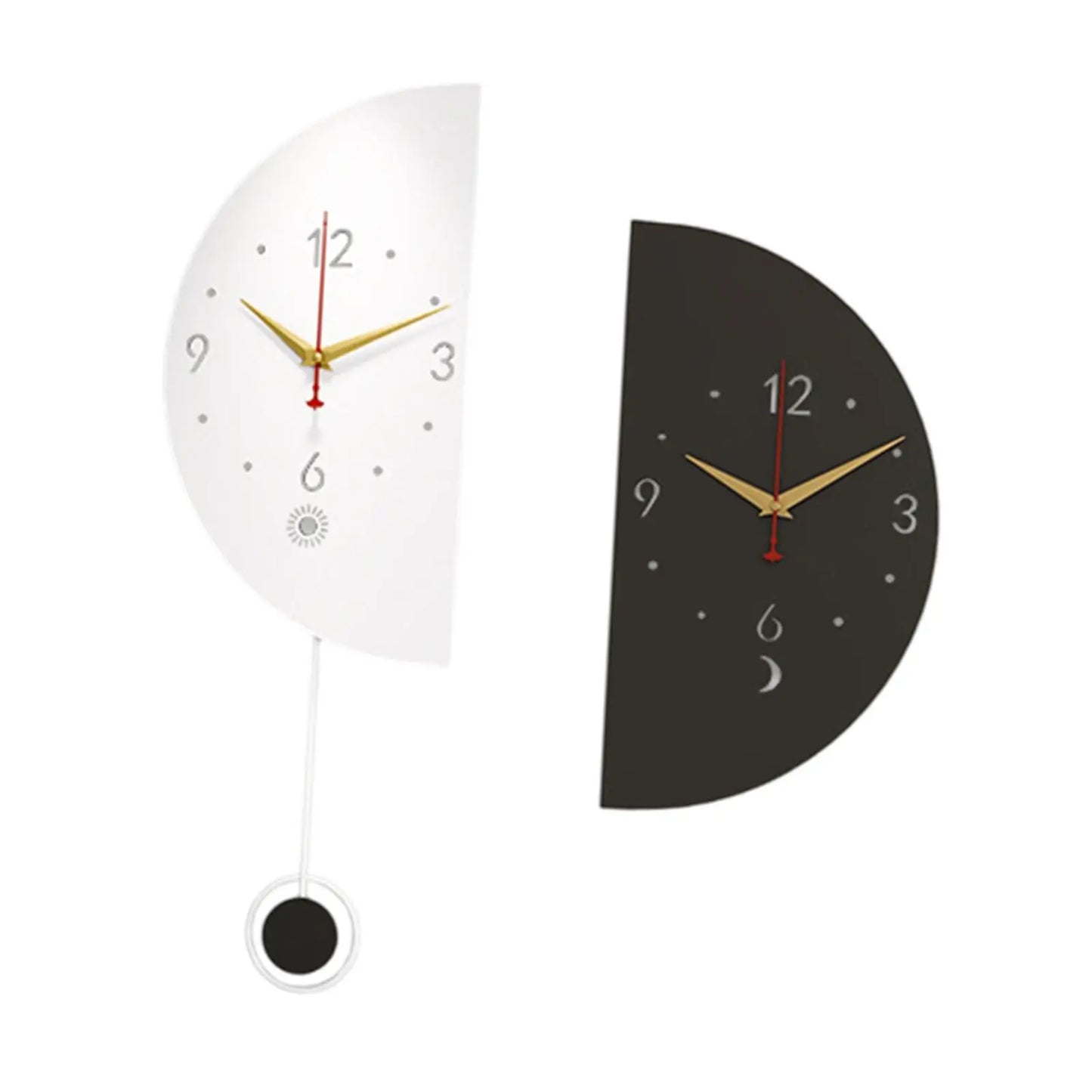 Double Sided Minimalist Corner Wall Clock