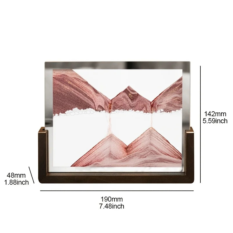 Tempered Glass Quicksand Hourglass