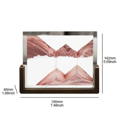 Tempered Glass Quicksand Hourglass