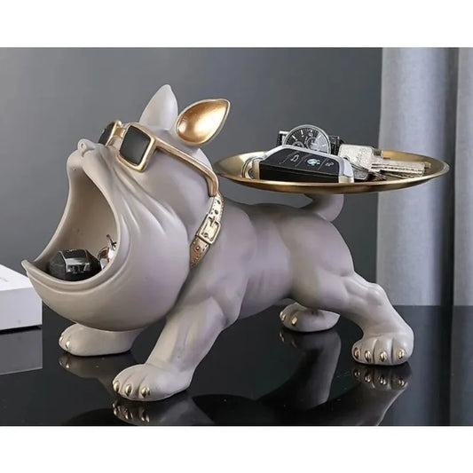 Bulldog Resin Statue 🐾