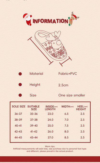 Product information card with a sandal illustration, material details, height, and size chart on a beige background.