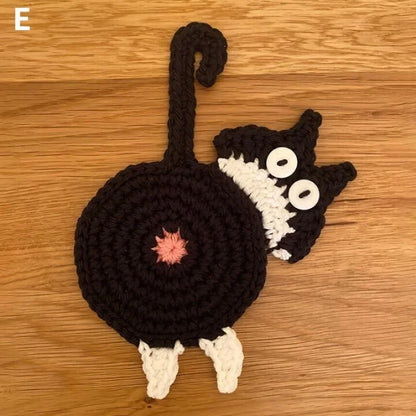 Cat Butt Cloth Coaster 😹
