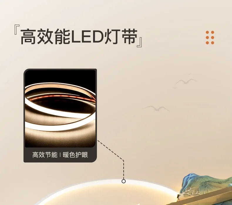 Luxury Serene Landscape LED Wall Fixture