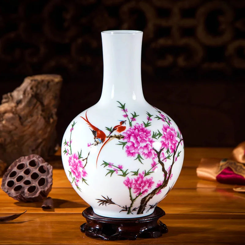 Handcrafted Chinese Style Ceramic Vases