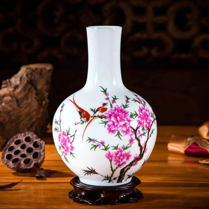 Handcrafted Chinese Style Ceramic Vases