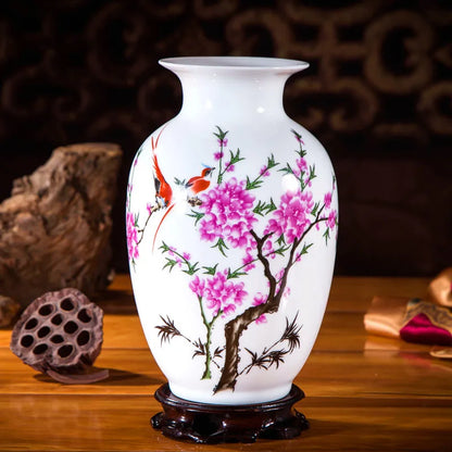 Handcrafted Chinese Style Ceramic Vases