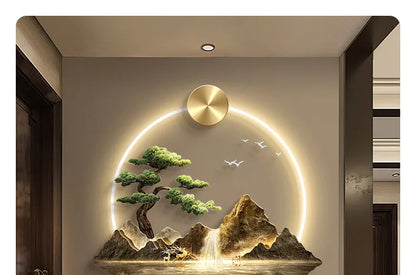 Luxury Serene Landscape LED Wall Fixture