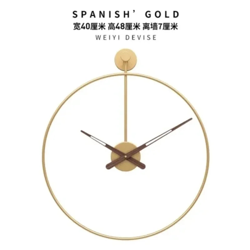 Silent Wall Clock with Quartz Movement