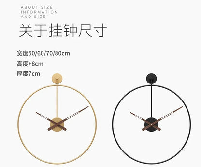 Silent Wall Clock with Quartz Movement