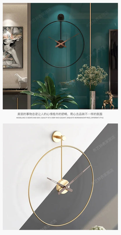 Silent Wall Clock with Quartz Movement