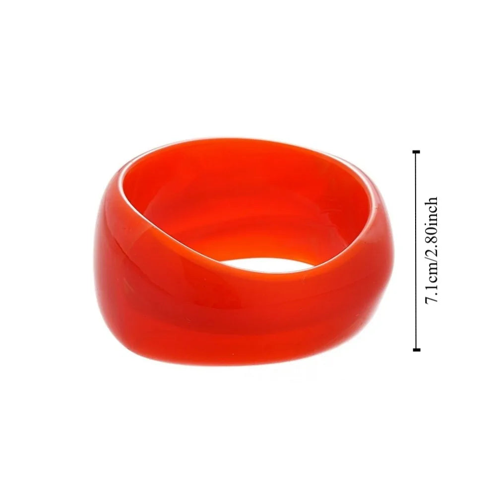 Bohemian Exaggerated Acrylic Bangles