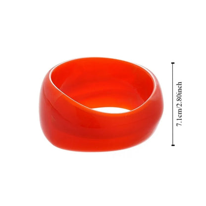 Bohemian Exaggerated Acrylic Bangles