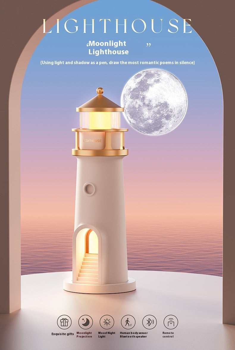 Human Body Induction Moonlight Lighthouse Table Lamp 🌕