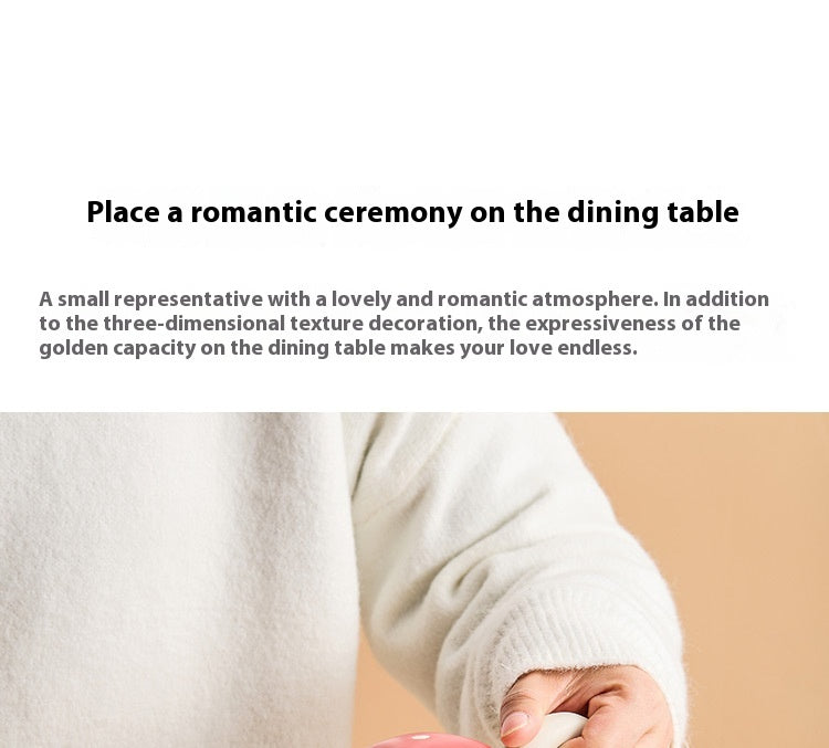 Mushroom Ceramic Tea Kettle Coffee Set