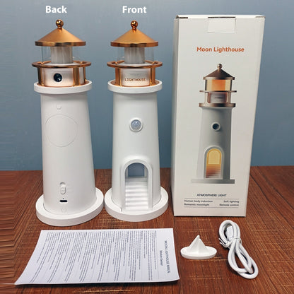 Human Body Induction Moonlight Lighthouse Table Lamp 🌕